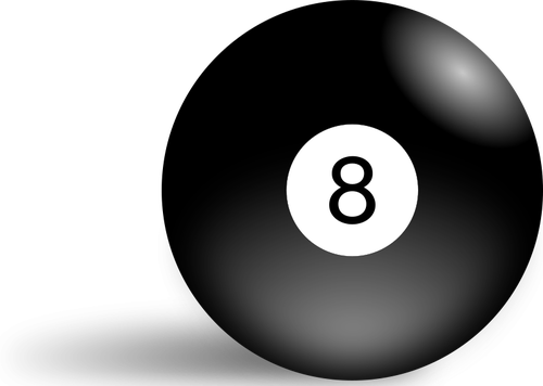 Ilustraţie vectorială de biliard mingea