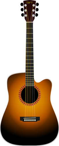 Dibujo vectorial de guitarra