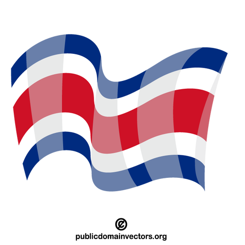 राष्ट्रीय ध्वज कोस्टा रिका
