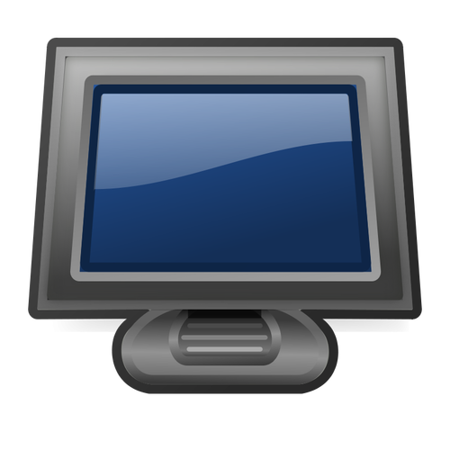 PC-Monitor-Vektor-illustration