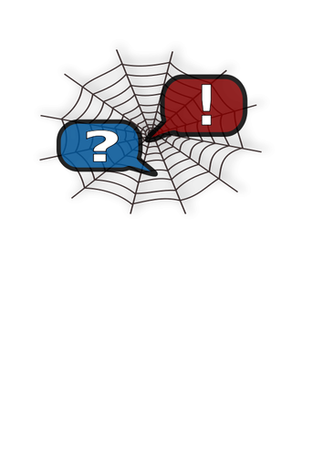 Araña web vector de la imagen