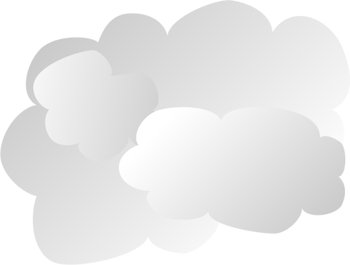 सरल बादल साइन चित्रण वेक्टर