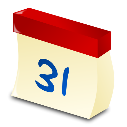 Muur kalender datum vector afbeelding