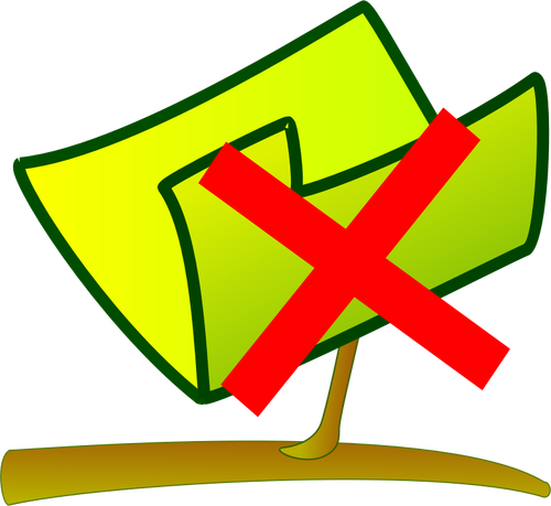 Векторное изображение зеленого NFS размонтировать знак