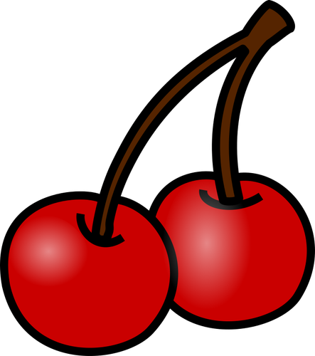 Kirschen-Vektor-symbol