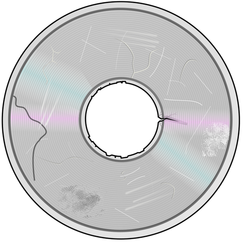 CD endommagé