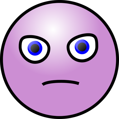 Emoticono diabólico púrpura