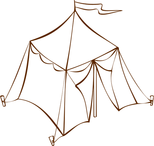 תפקיד סמל מפת המשחק עבור תמונת וקטור אוהל