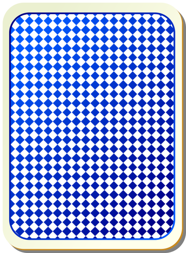 Raster blauw speelkaart vector afbeelding
