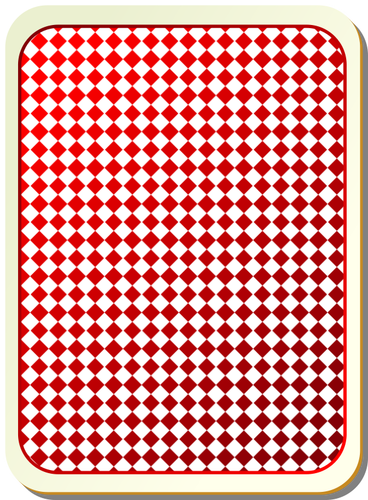 Mřížka červené hrací karta vektorový obrázek