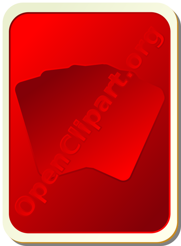 Zadní červené hrací karta vektorový obrázek