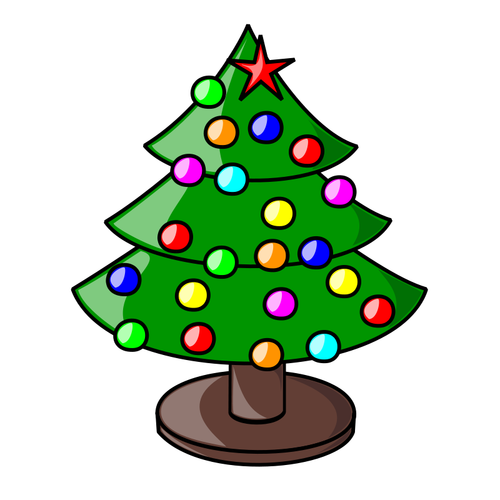 ベクトルのクリスマスの木の画像