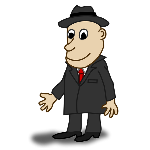 ビジネスマンの漫画のキャラクターのベクトル画像