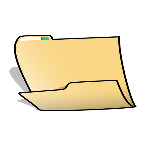 Grafika wektorowa folderu pakietu Office