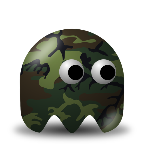 Spelet BOV kamouflage soldat vektorbild