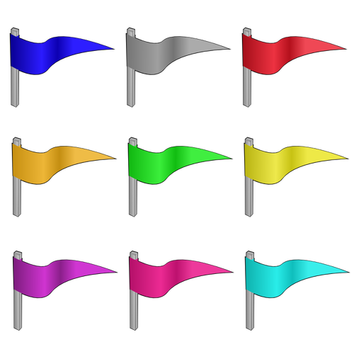 Grafica vectoriala de steaguri