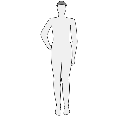 Menselijk lichaam silhouet vectpr