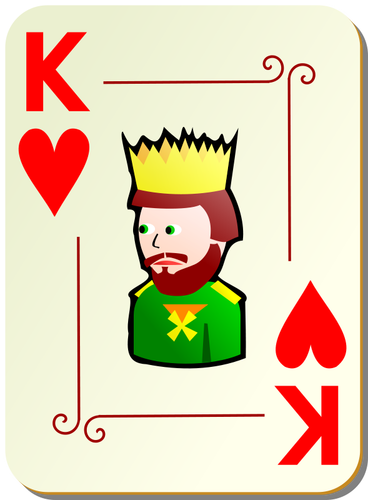 Kongen av hjerter vector illustrasjon