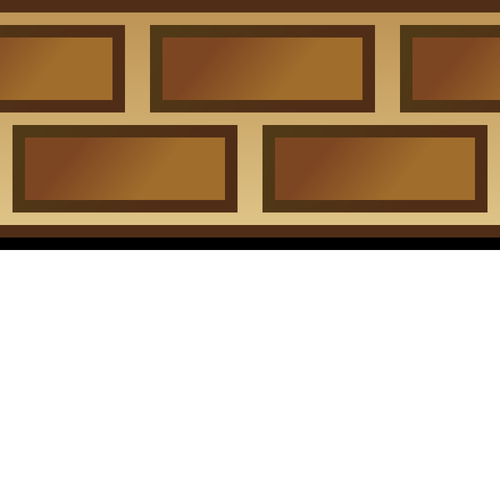 Image vectorielle de brique brun frontière détail