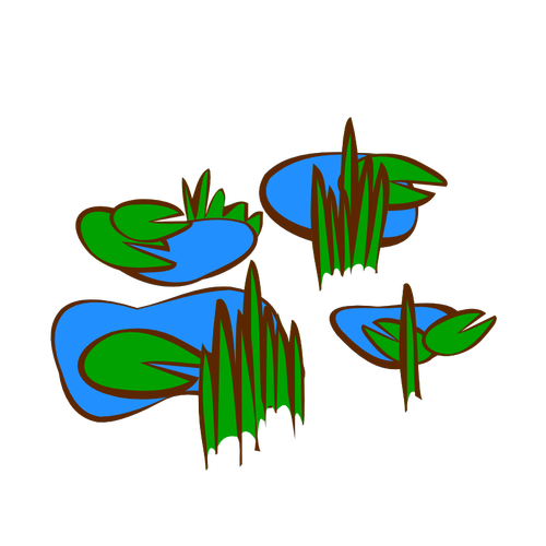 Marsh RPG kart symbol vektor image