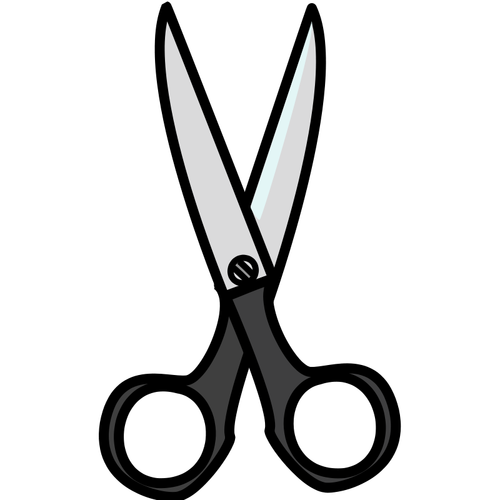 Scissors vector drawing