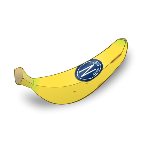 Banán Vektor Klipart