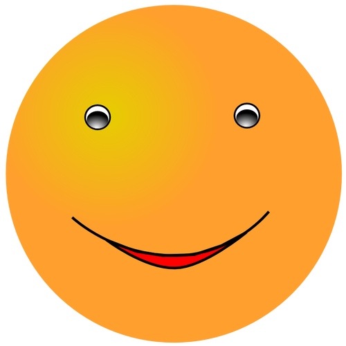 Vektor Klipart šťastný žlutá tvář