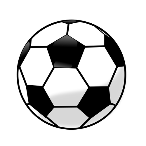 足球球矢量剪辑艺术图形