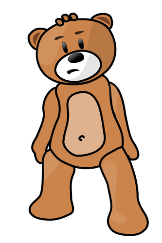 Teddy bear vektor seni klip