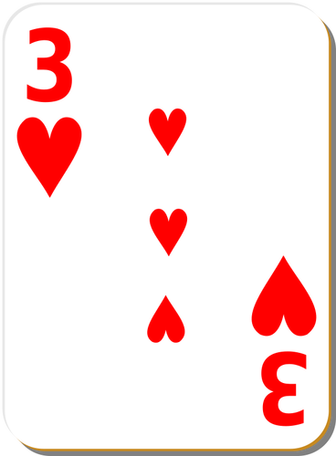 Три из сердца векторное изображение