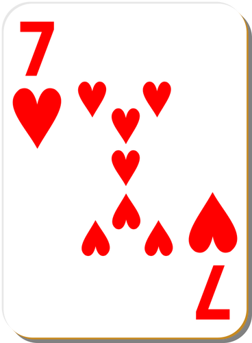 Zeven van harten vector illustraties