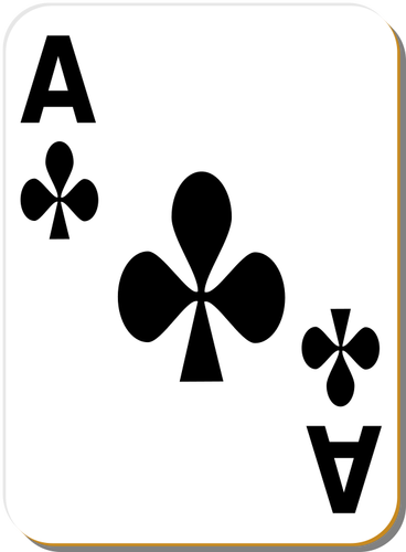 Ace of clubs vektori kuva