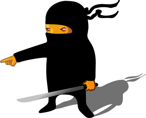 Ninja mit Schwert