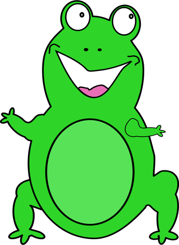 בתמונה וקטורית צפרדע מאושר