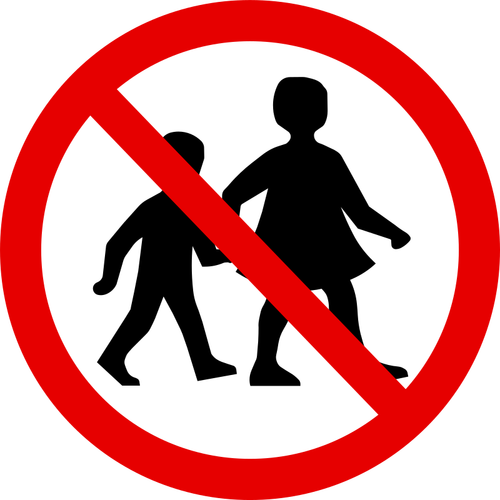 Ingen barn tegn