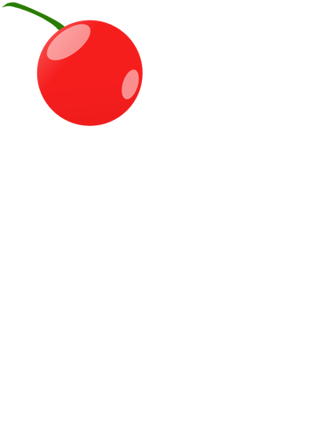 Enkelt kirsebær vector illustrasjon