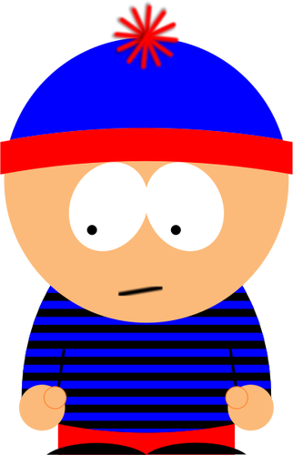 Fuhrleute Figur aus South Park-Vektor-Bild