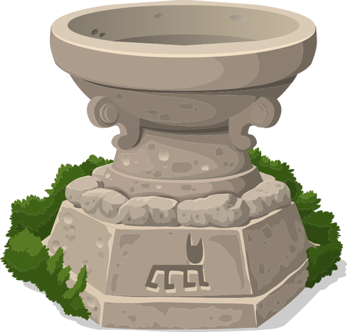 האבן של קבר קדוש של איור