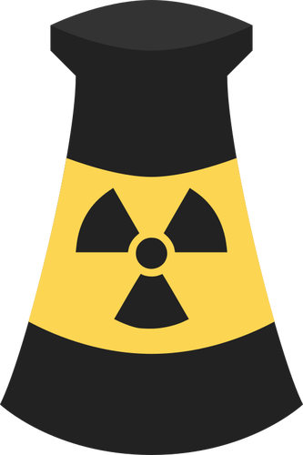 Atomic Energy plant symbol vector clip art