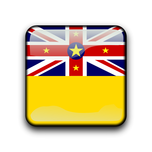 Vector flag of Niue island