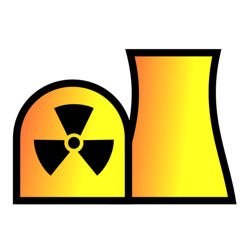 Elektrownia jądrowa roślina symbol na mapie