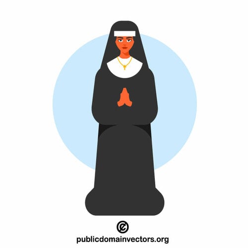 Eine Nonne