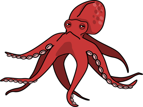 Roze octopus