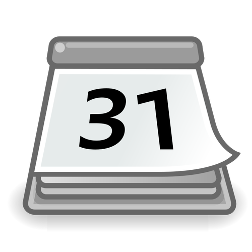 Birou calendar vector icon