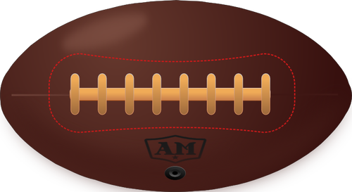 Ročník americký fotbalový míč vektorové ilustrace