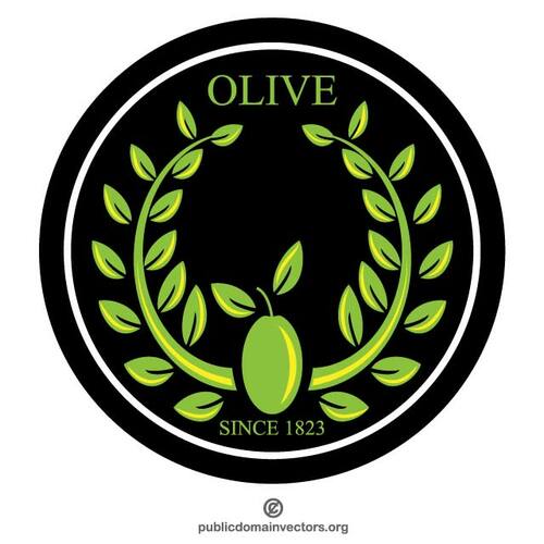 Оливковая ветвь векторное изображение