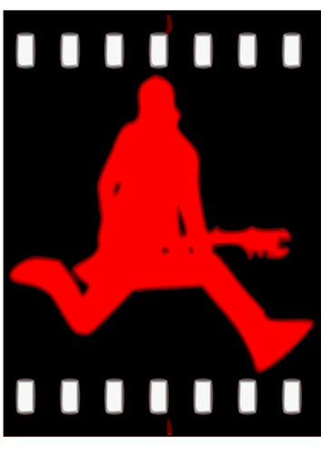 Vector silhouette of guitarist