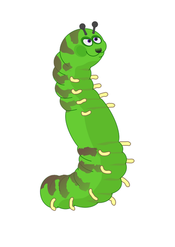 Caterpillar climbing