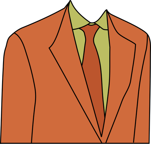 オレンジ色のスーツ