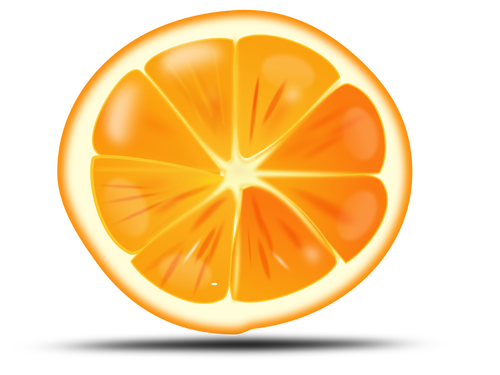 قطعة برتقالية